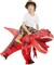 GOOSH Inflatable Dinosaur Costumes for Kids and Adults T Rex Blow Up Ride on Dino Outfits